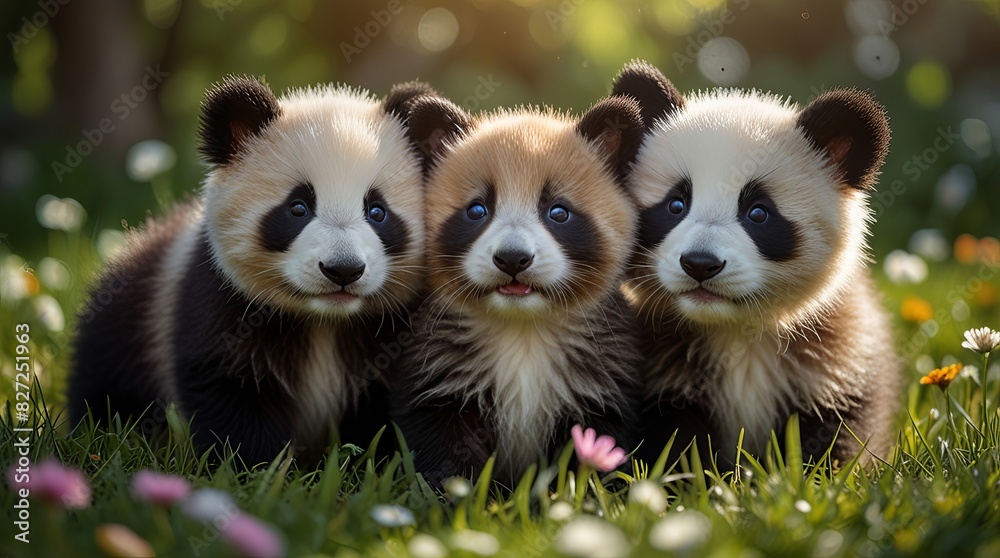 group of cute animals taking photo ai generated group of cute animals taking photo ai generated