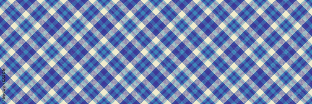 Romantic vector background textile, cut out plaid pattern seamless. Symmetry texture check fabric tartan in cyan and indigo colors. Romantic vector background textile, cut out plaid pattern seamless. Symmetry texture check fabric tartan in cyan and indigo colors.