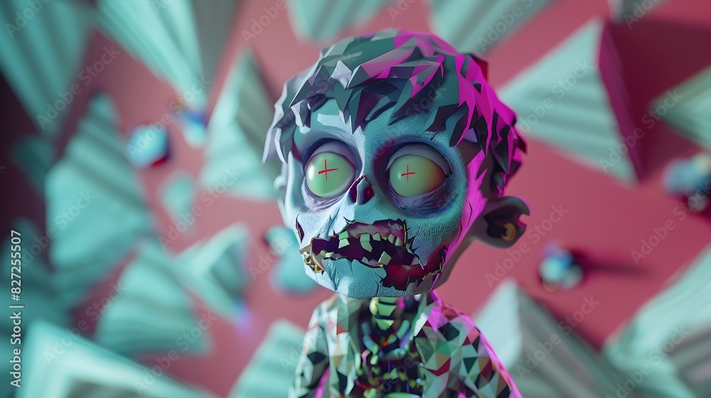 Bizarre and Unsettling Mutant Creature with Glowing Eyes in Surreal Sci Fi Neon Environment Bizarre and Unsettling Mutant Creature with Glowing Eyes in Surreal Sci Fi Neon Environment
