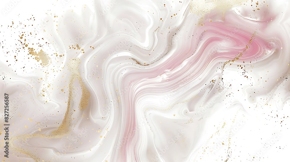 Fototapeta premium solid white background with color swirl