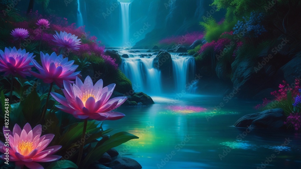 flowers in the water flowers in the water