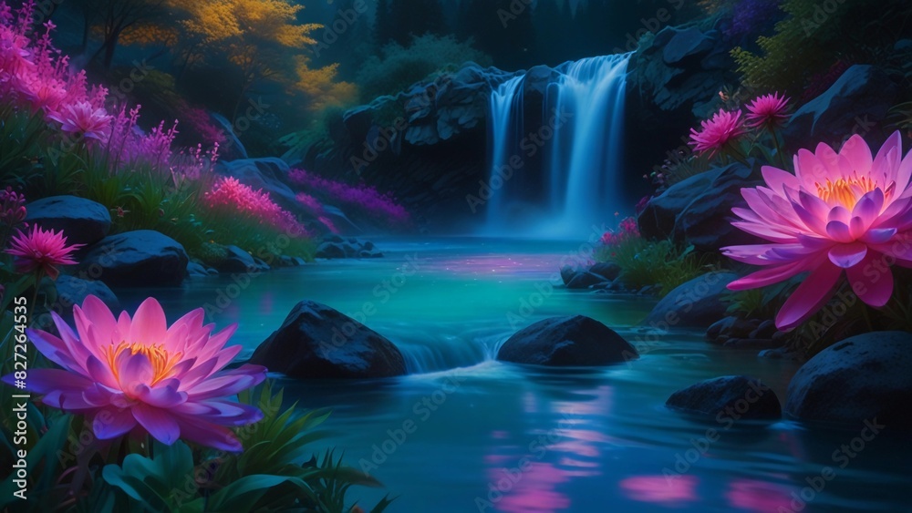 Fototapeta premium flowers in the water