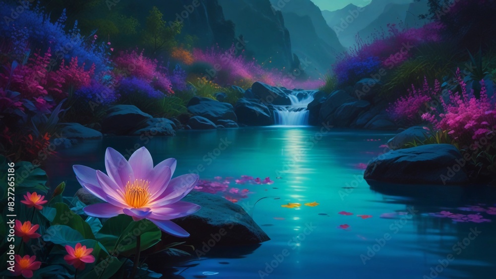 Fototapeta premium flowers in the water