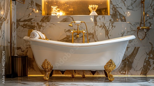 Luxurious bathroom interior design