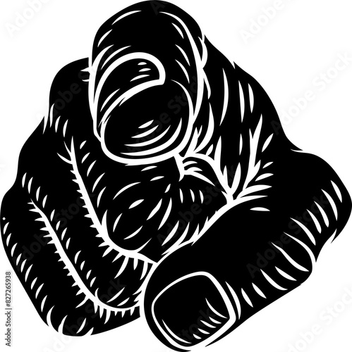Hand Pointing Finger At You...