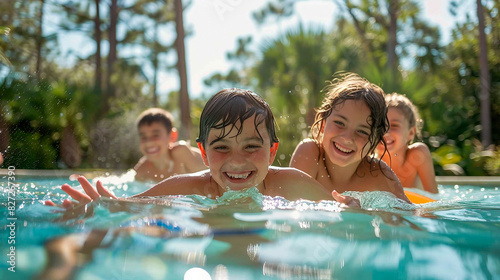 A group of children are playing in a pool © BetterPhoto