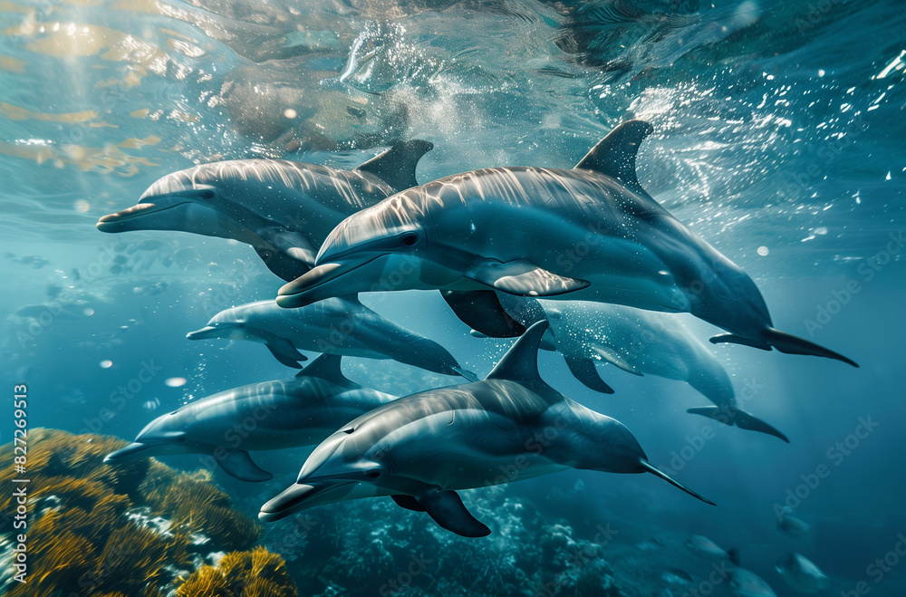 Fototapeta premium shark in the ocean