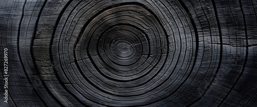 Close-Up of Tree Rings Texture, Ideal for Natural and Rustic Mockup Designs photo
