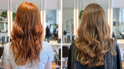 Hair makeover from dull to vibrant