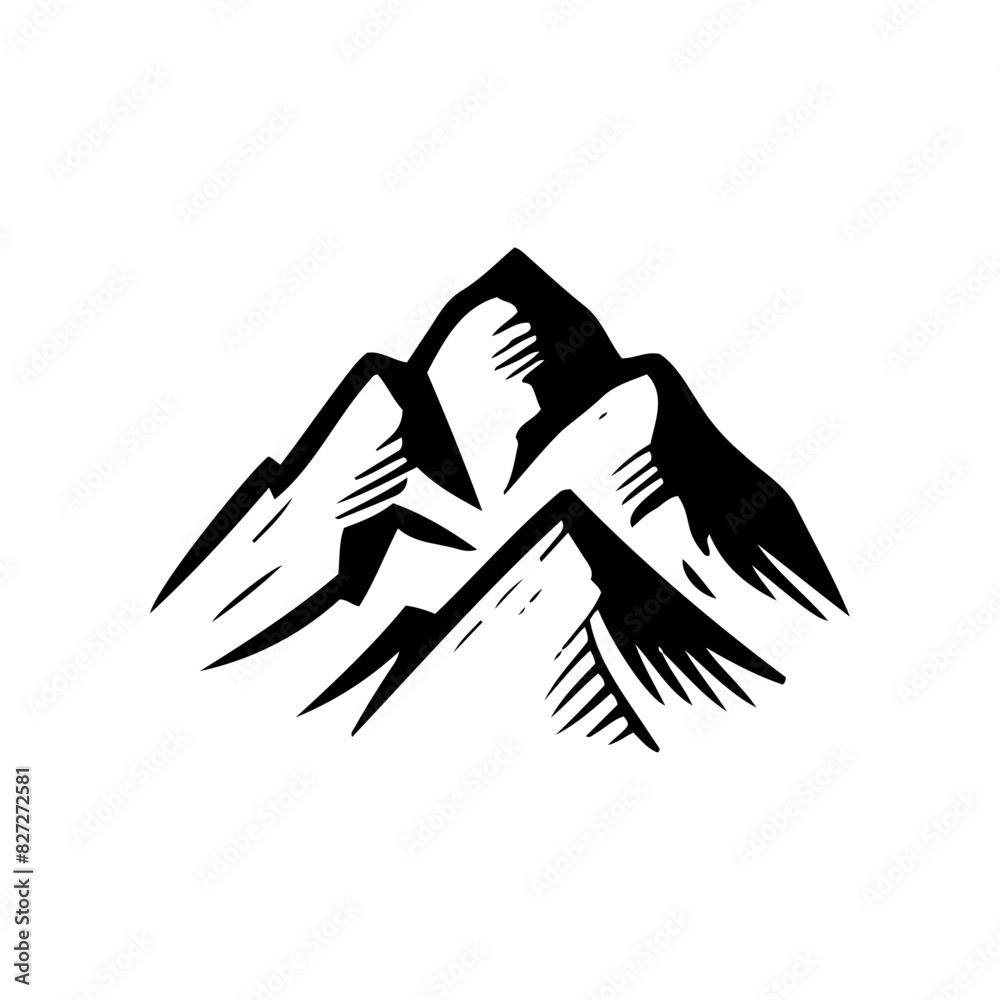 mountain silhouette vector Designed for wild adventure travel. mountain silhouette vector Designed for wild adventure travel.