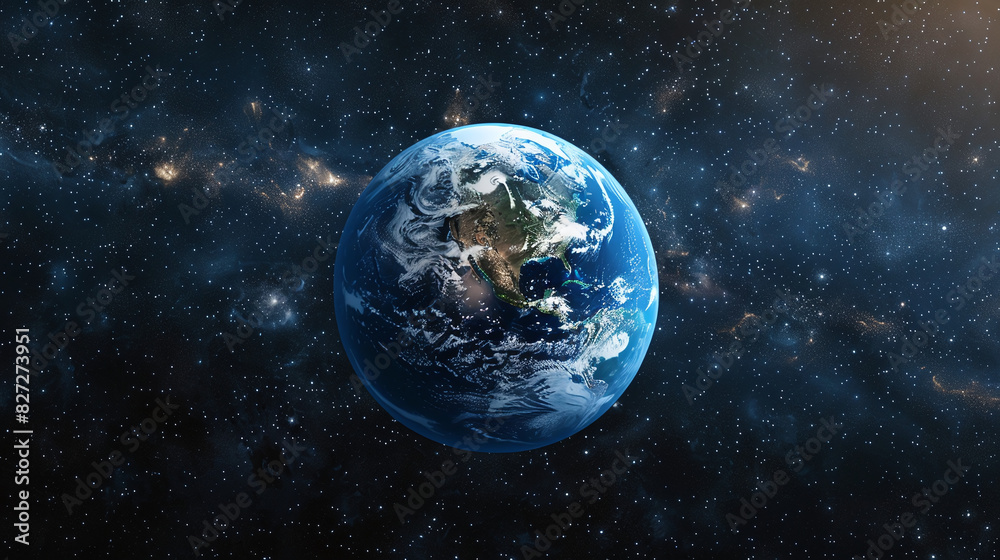 View of planet Earth from space View of planet Earth from space