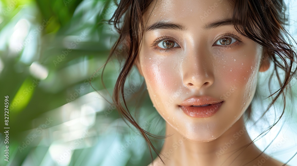 beautiful young asian woman with clean fresh skin face care facial treatment cosmetology beauty and spa portrait of asian women beautiful young asian woman with clean fresh skin face care facial treatment cosmetology beauty and spa portrait of asian women