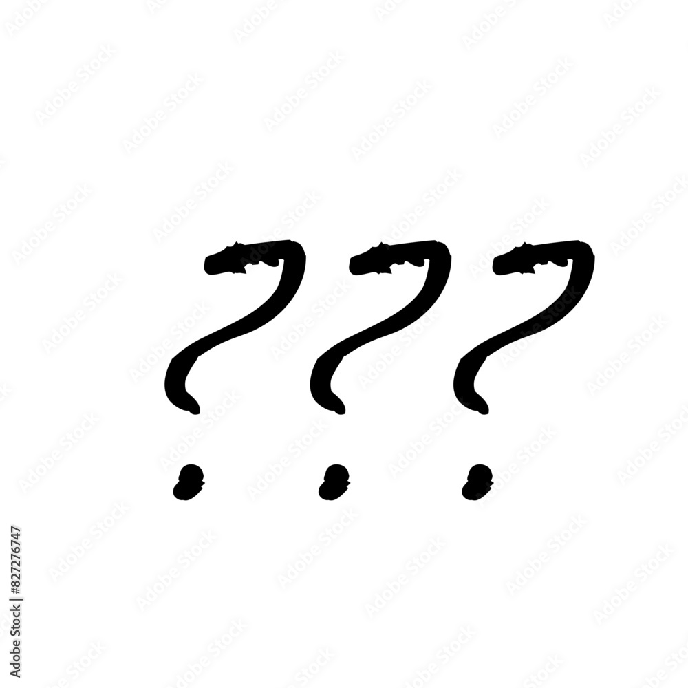 Naklejka premium Question-mark-sign