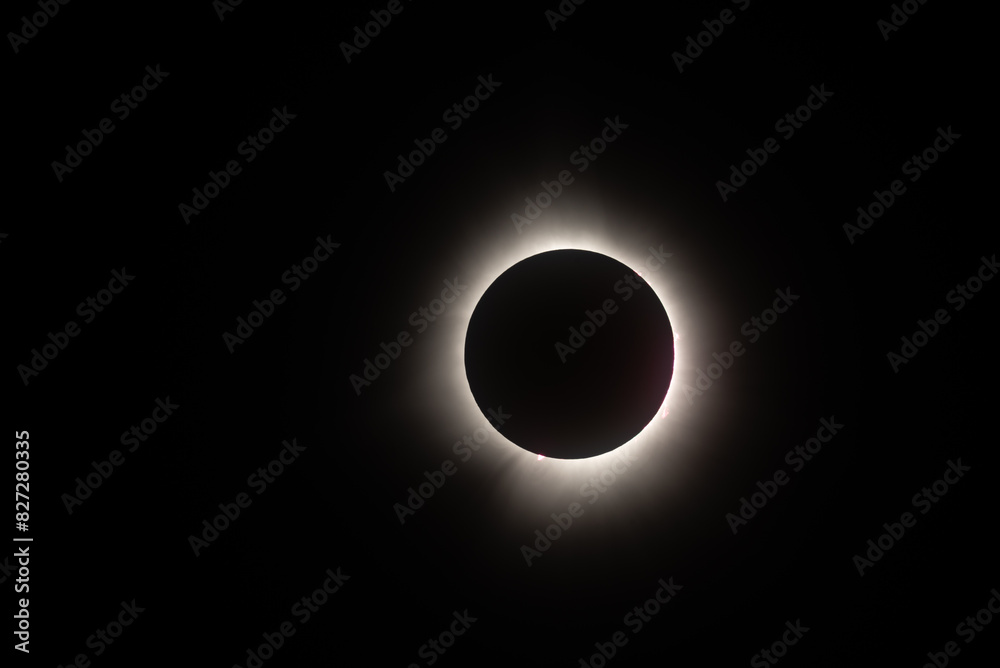 Total solar eclipse with a bright light eclipse in a dark space Total solar eclipse with a bright light eclipse in a dark space