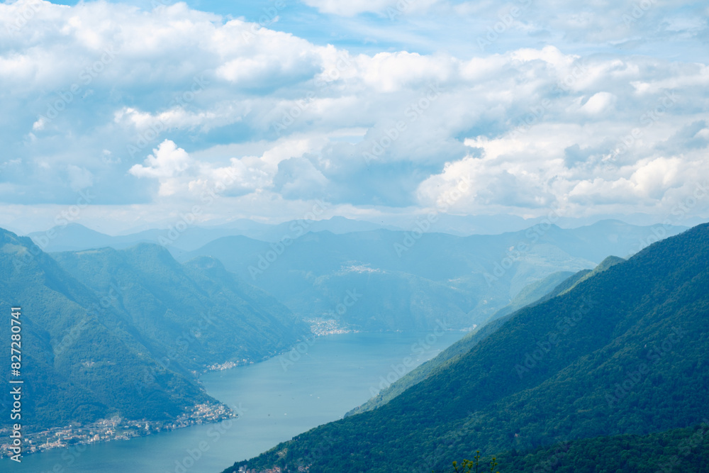 Aerial View of Lake Como on a Cloudy Day
Aerial View of Lake Como on a Cloudy Day
