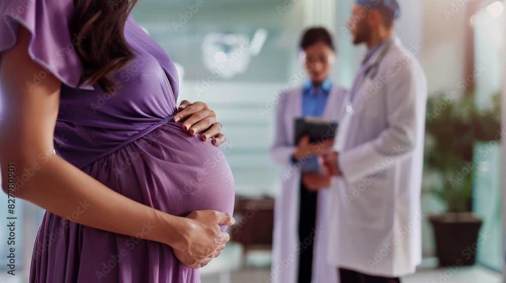 The pregnant woman in hospital The pregnant woman in hospital
