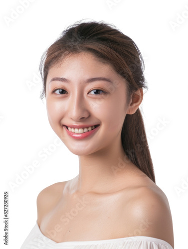 Young and beautiful asian hong kong chinese japanese korean girl transparent background