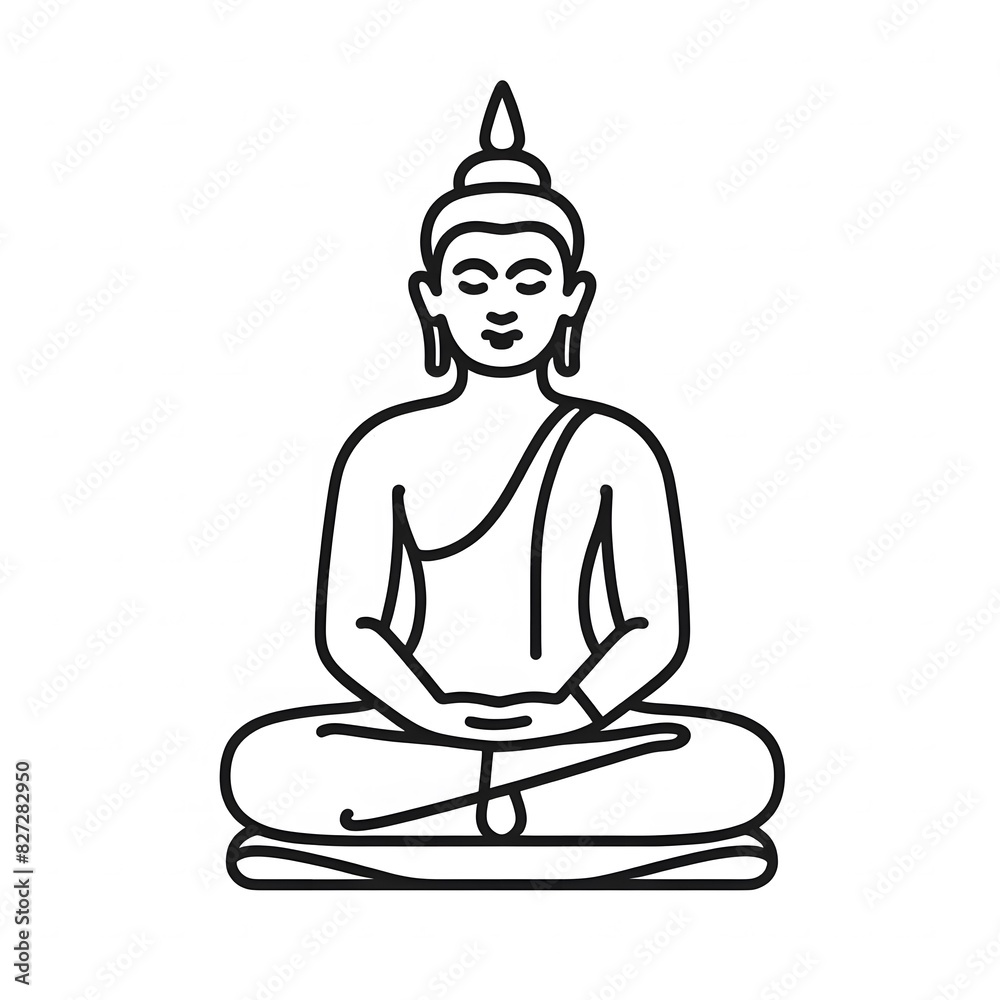 AI Generate of Simple Icon Logo Symbol of Buddha Meditation, Meditate, Meditation, Buddha Statue, Buddha Lotus Position, with white background AI Generate of Simple Icon Logo Symbol of Buddha Meditation, Meditate, Meditation, Buddha Statue, Buddha Lotus Position, with white background