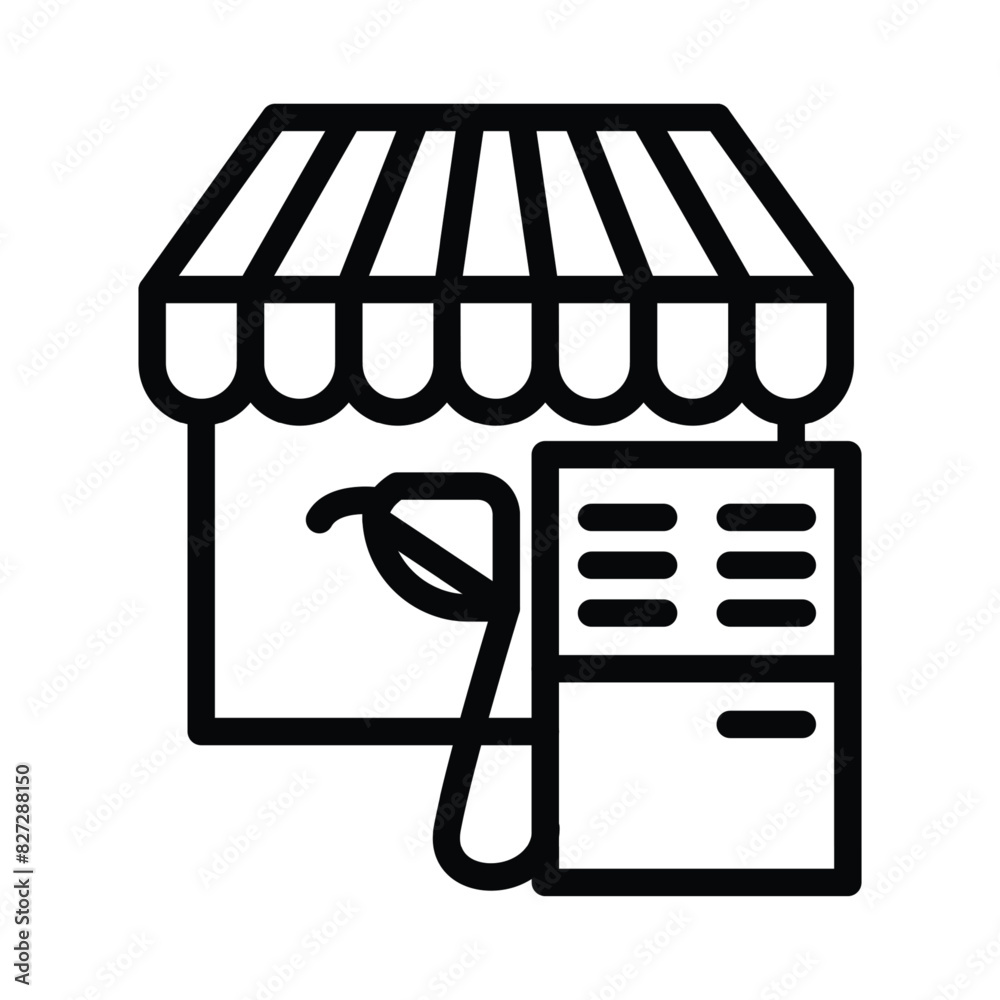 petrol shop outline icon pixel perfect vector design good for website and mobile app petrol shop outline icon pixel perfect vector design good for website and mobile app