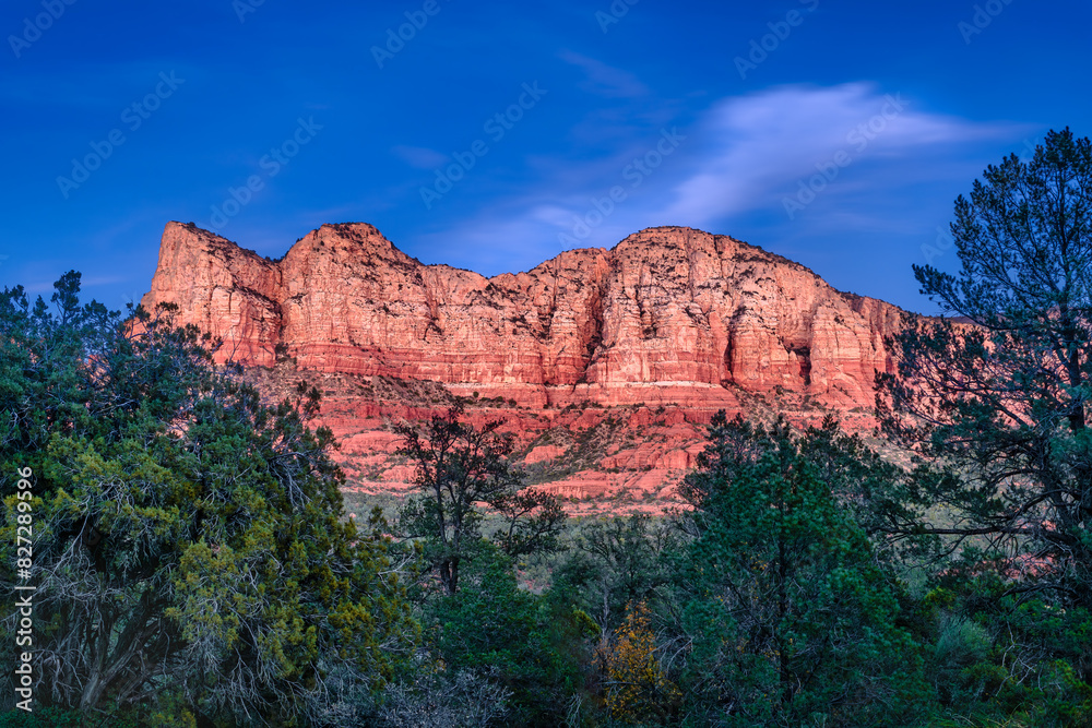 Panoramic view in Sedona at sunrise Panoramic view in Sedona at sunrise