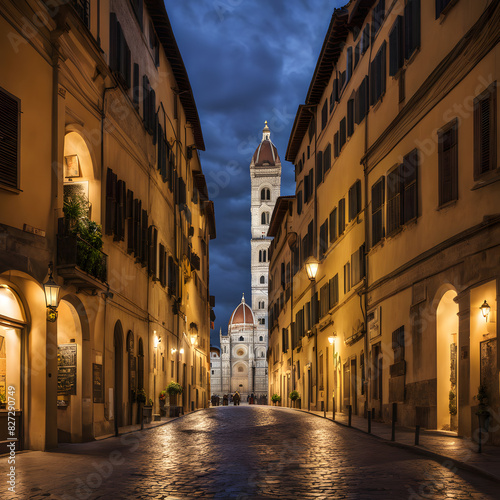 Florence in Italy with picturesque scenery , ai-generatet