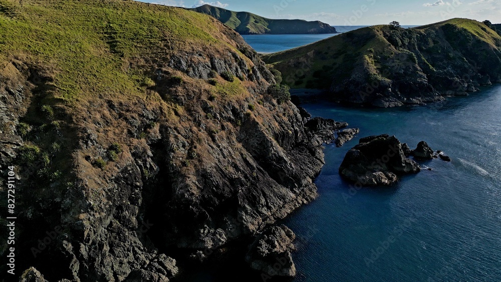 Fototapeta premium Port Jackson, New Zealand with beach vibes