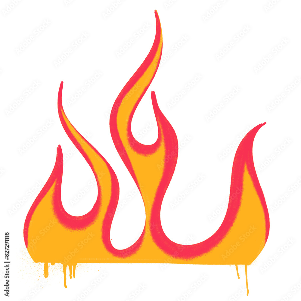 spray flame fire graffiti style element spray flame fire graffiti style element