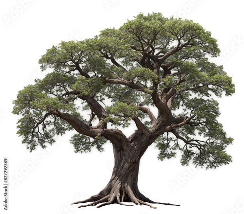 A large tree isolated on a transparent backround