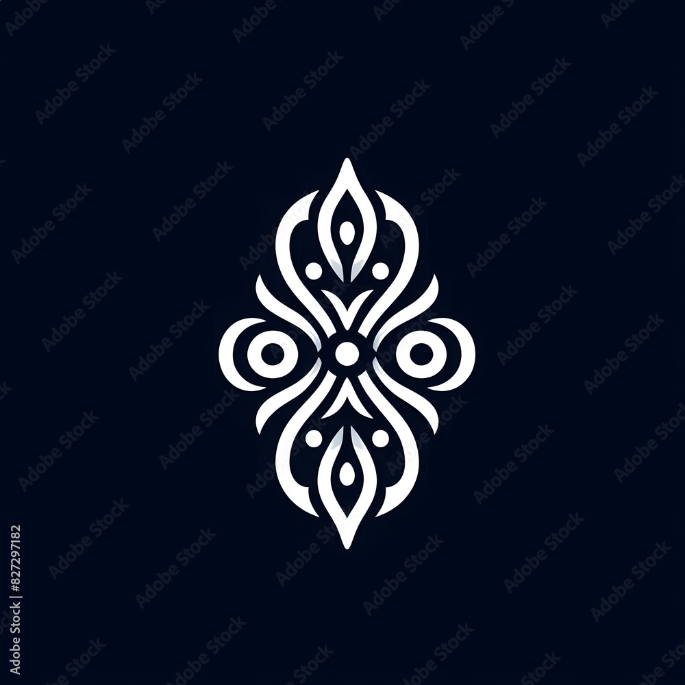 AI Generate of Elegant Premium Icon Logo Vector Symbol of Abstract Ornament with black background AI Generate of Elegant Premium Icon Logo Vector Symbol of Abstract Ornament with black background