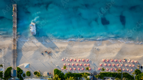 Wallpaper Mural The activity of Grace Bay Turks and Caicos at sunset, as the tour boat delivers its passengers home Torontodigital.ca