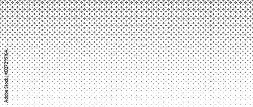 Blended  black ninja star on white for pattern and background,  Abstract geometric texture collection design. 