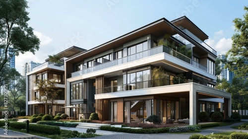 Modern Luxury Villa Exterior Design © Du