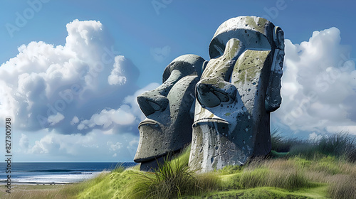 The Sentinels of Easter Island: A Mysterious and Beautiful Enigma photo