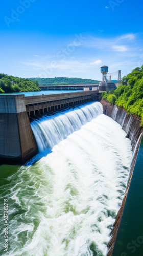 Wallpaper Mural Hydroelectric dam generating power Torontodigital.ca