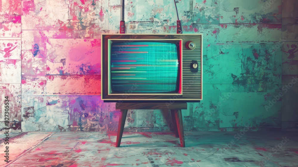 Less Static Television classic television static with a modern twist Stock Illustration ...
