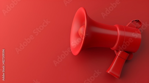 megaphone, speaker, loudspeaker, communication, sound, announcement, bullhorn, loud, equipment, object, message, 3d, voice, red, shout, music, plastic, icon, announce, horn, concept, illustration, aud