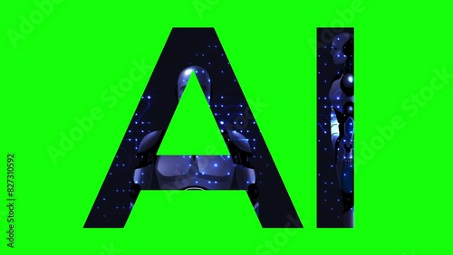 AI artificial intelligence green screen