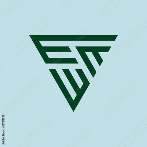 EWM Letter Logo Design. EWM Creative letter logo design vector, EWM Letter Initial Logo Design.