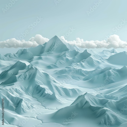 Majestic Glacier Mountain Landscape