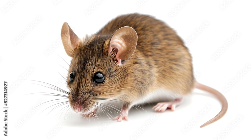 Simple yet captivating image of a mouse against a pure white canvas Simple yet captivating image of a mouse against a pure white canvas
