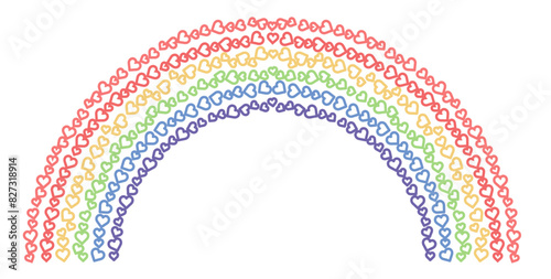 Regenbogen Zeichnung, Vektor