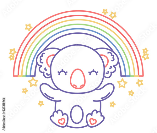 Regenbogen Zeichnung, Vektor