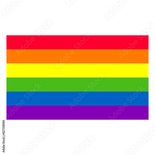 Regenbogenfahne, Rainbow Flag, LGBQ, Vektor