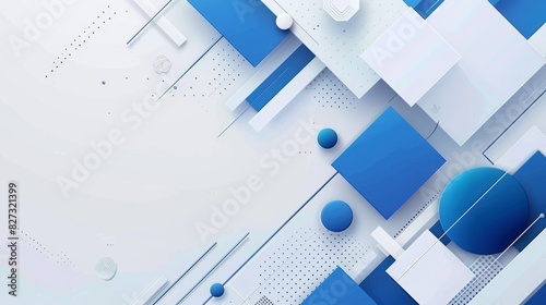 Wallpaper Mural modern blue and white abstract presentation background with corporate design elements for professional and business use Torontodigital.ca