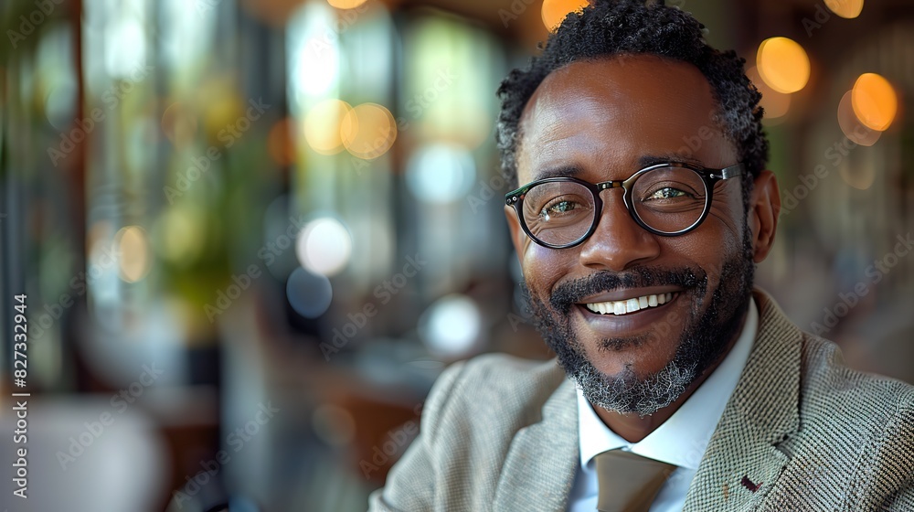 businessman with a laptop smiling outside a boardroom before meeting with colleagues businessman with a laptop smiling outside a boardroom before meeting with colleagues