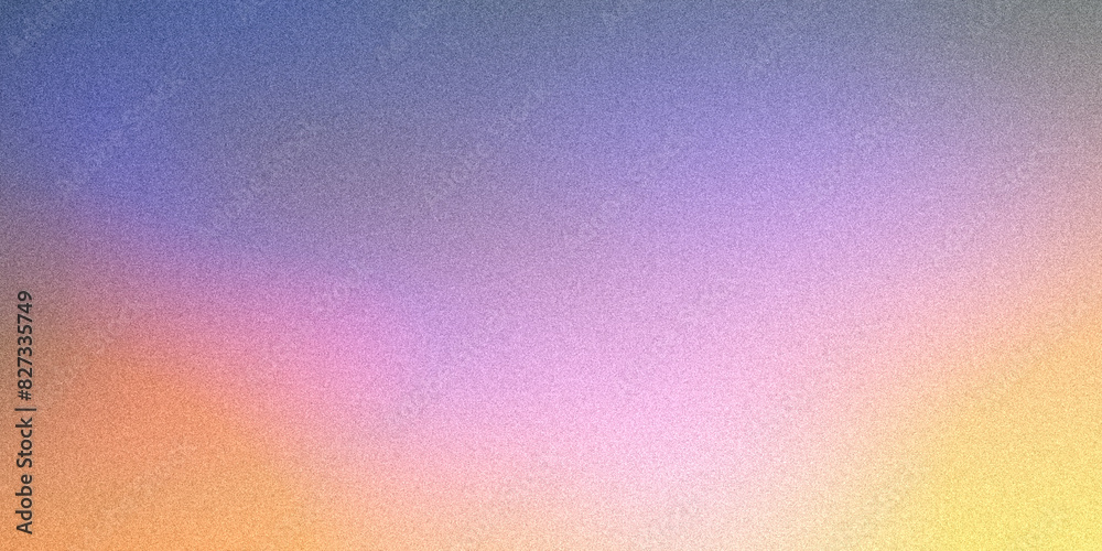 Fototapeta premium Dynamic abstract dark yellow orange purple beige pink gray neon background. Featuring a multicolor blurred ultra-wide grainy gradient blur. For design banners, wallpapers, templates, posters, desktops