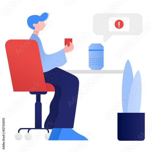 Smart speaker - new message