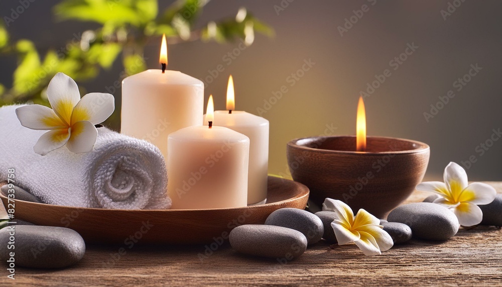 Soothing Spa Atmosphere: Aroma Therapy with Flowers and Candles
Soothing Spa Atmosphere: Aroma Therapy with Flowers and Candles