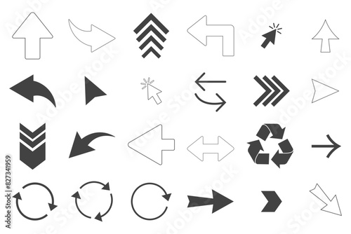 Set of Arrows Icons