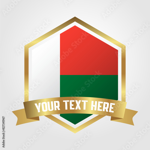 Free Download Golden Luxury Madagascar Label Vector Illustration - GFXLoad